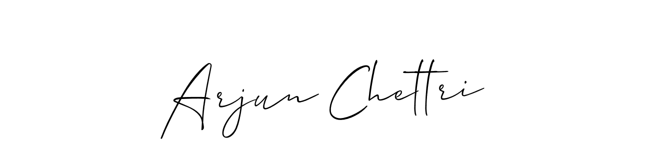 Also we have Arjun Chettri name is the best signature style. Create professional handwritten signature collection using Allison_Script autograph style. Arjun Chettri signature style 2 images and pictures png