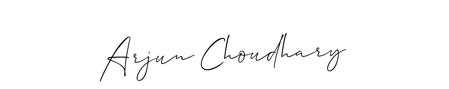 Allison_Script is a professional signature style that is perfect for those who want to add a touch of class to their signature. It is also a great choice for those who want to make their signature more unique. Get Arjun Choudhary name to fancy signature for free. Arjun Choudhary signature style 2 images and pictures png