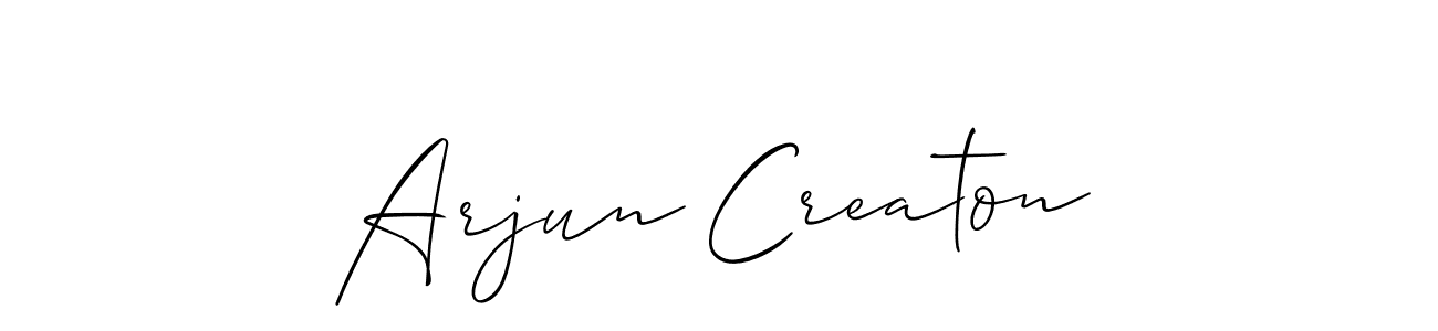 Also we have Arjun Creaton name is the best signature style. Create professional handwritten signature collection using Allison_Script autograph style. Arjun Creaton signature style 2 images and pictures png