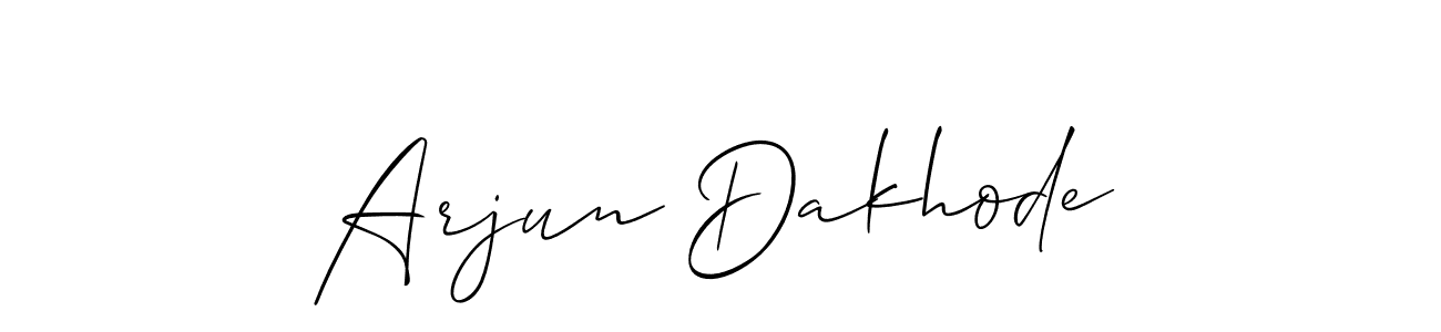 Create a beautiful signature design for name Arjun Dakhode. With this signature (Allison_Script) fonts, you can make a handwritten signature for free. Arjun Dakhode signature style 2 images and pictures png