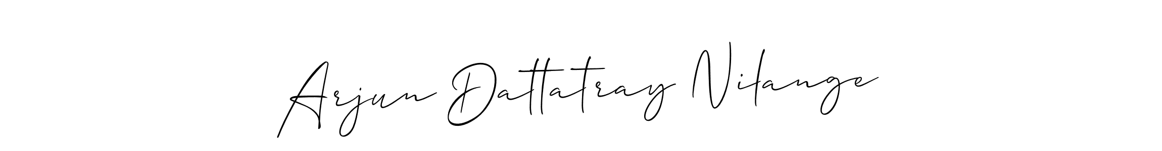 Also You can easily find your signature by using the search form. We will create Arjun Dattatray Nilange name handwritten signature images for you free of cost using Allison_Script sign style. Arjun Dattatray Nilange signature style 2 images and pictures png