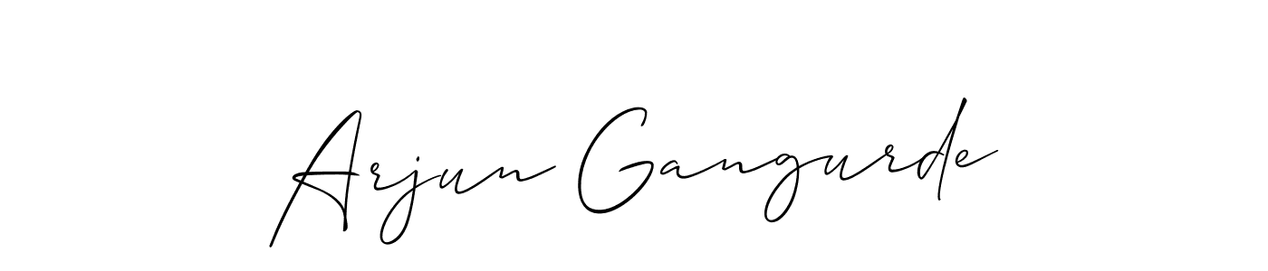 You should practise on your own different ways (Allison_Script) to write your name (Arjun Gangurde) in signature. don't let someone else do it for you. Arjun Gangurde signature style 2 images and pictures png