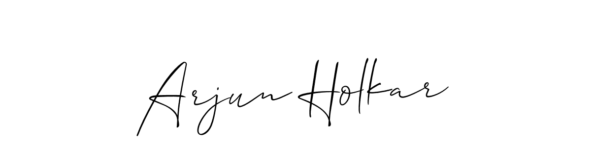 This is the best signature style for the Arjun Holkar name. Also you like these signature font (Allison_Script). Mix name signature. Arjun Holkar signature style 2 images and pictures png