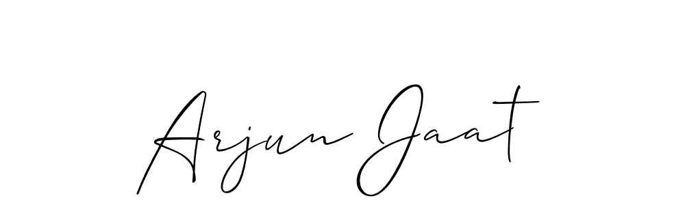 Also we have Arjun Jaat name is the best signature style. Create professional handwritten signature collection using Allison_Script autograph style. Arjun Jaat signature style 2 images and pictures png