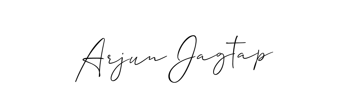 This is the best signature style for the Arjun Jagtap name. Also you like these signature font (Allison_Script). Mix name signature. Arjun Jagtap signature style 2 images and pictures png