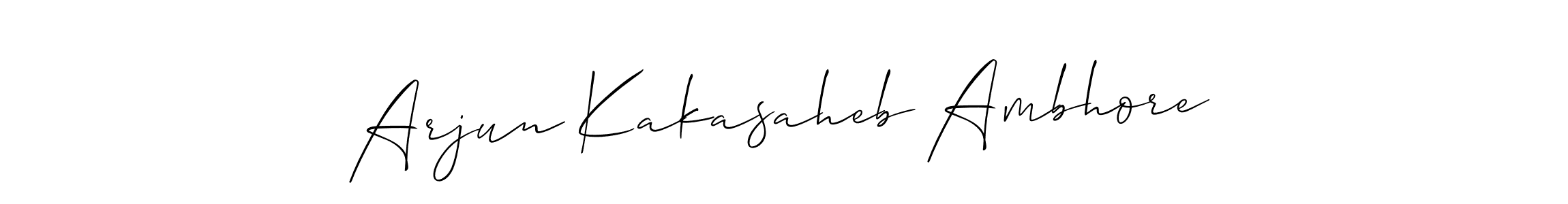 Create a beautiful signature design for name Arjun Kakasaheb Ambhore. With this signature (Allison_Script) fonts, you can make a handwritten signature for free. Arjun Kakasaheb Ambhore signature style 2 images and pictures png