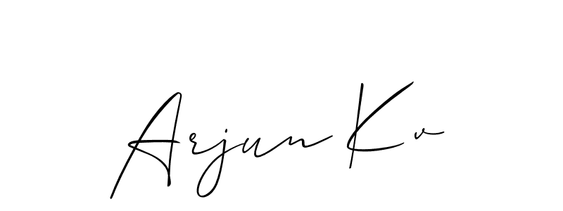 Best and Professional Signature Style for Arjun Kv. Allison_Script Best Signature Style Collection. Arjun Kv signature style 2 images and pictures png