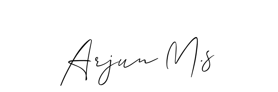You should practise on your own different ways (Allison_Script) to write your name (Arjun M.s) in signature. don't let someone else do it for you. Arjun M.s signature style 2 images and pictures png