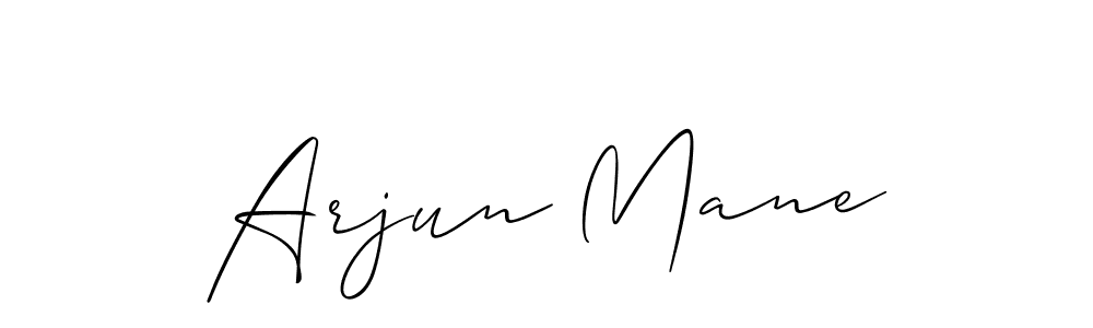 How to make Arjun Mane signature? Allison_Script is a professional autograph style. Create handwritten signature for Arjun Mane name. Arjun Mane signature style 2 images and pictures png