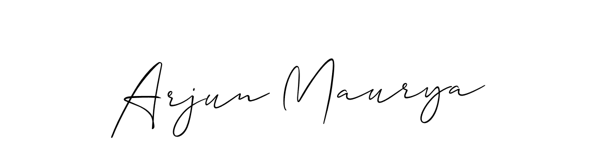Also You can easily find your signature by using the search form. We will create Arjun Maurya name handwritten signature images for you free of cost using Allison_Script sign style. Arjun Maurya signature style 2 images and pictures png