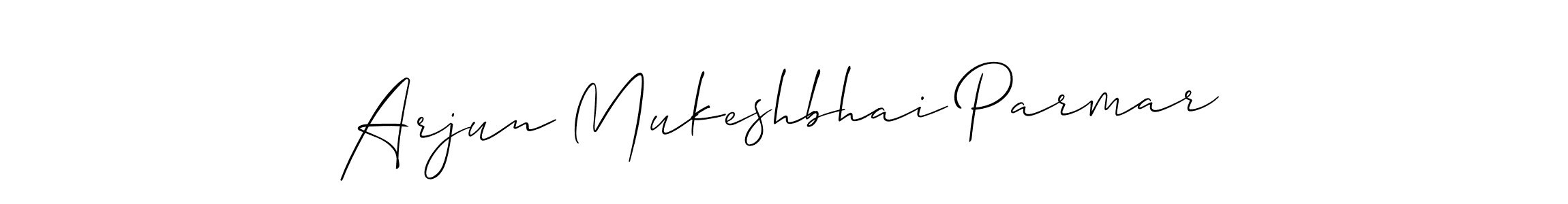 Also You can easily find your signature by using the search form. We will create Arjun Mukeshbhai Parmar name handwritten signature images for you free of cost using Allison_Script sign style. Arjun Mukeshbhai Parmar signature style 2 images and pictures png