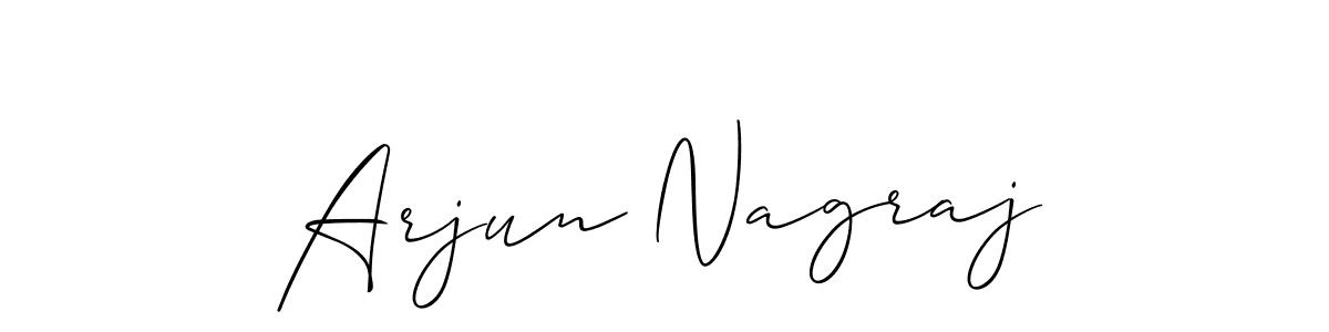 Allison_Script is a professional signature style that is perfect for those who want to add a touch of class to their signature. It is also a great choice for those who want to make their signature more unique. Get Arjun Nagraj name to fancy signature for free. Arjun Nagraj signature style 2 images and pictures png
