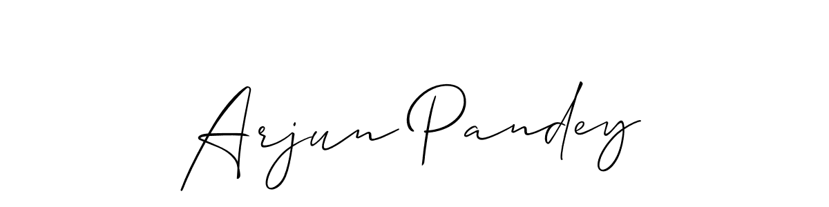 Also You can easily find your signature by using the search form. We will create Arjun Pandey name handwritten signature images for you free of cost using Allison_Script sign style. Arjun Pandey signature style 2 images and pictures png