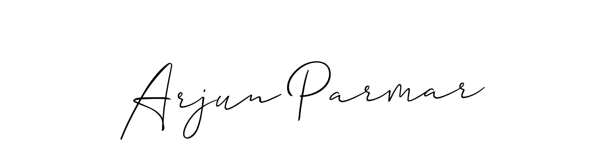 It looks lik you need a new signature style for name Arjun Parmar. Design unique handwritten (Allison_Script) signature with our free signature maker in just a few clicks. Arjun Parmar signature style 2 images and pictures png