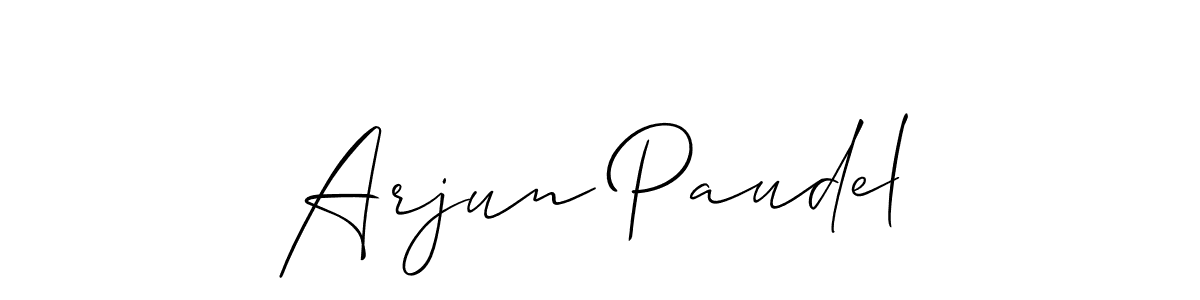 Best and Professional Signature Style for Arjun Paudel. Allison_Script Best Signature Style Collection. Arjun Paudel signature style 2 images and pictures png