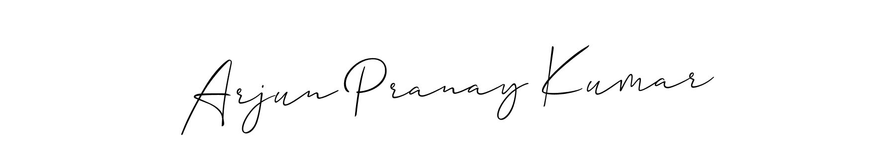 Arjun Pranay Kumar stylish signature style. Best Handwritten Sign (Allison_Script) for my name. Handwritten Signature Collection Ideas for my name Arjun Pranay Kumar. Arjun Pranay Kumar signature style 2 images and pictures png