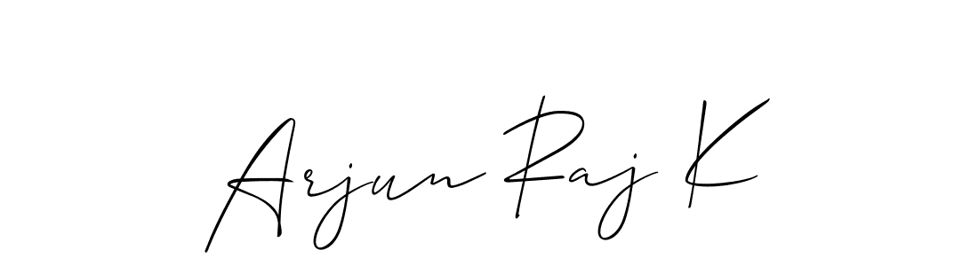 You can use this online signature creator to create a handwritten signature for the name Arjun Raj K. This is the best online autograph maker. Arjun Raj K signature style 2 images and pictures png