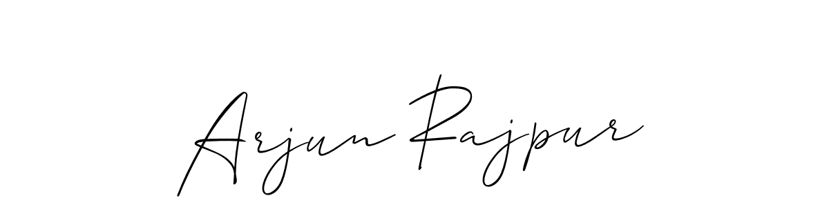 How to make Arjun Rajpur signature? Allison_Script is a professional autograph style. Create handwritten signature for Arjun Rajpur name. Arjun Rajpur signature style 2 images and pictures png