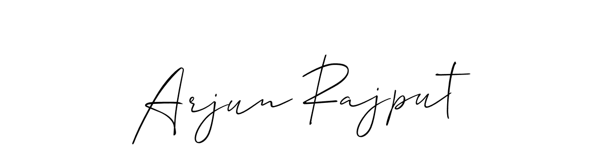 How to make Arjun Rajput name signature. Use Allison_Script style for creating short signs online. This is the latest handwritten sign. Arjun Rajput signature style 2 images and pictures png