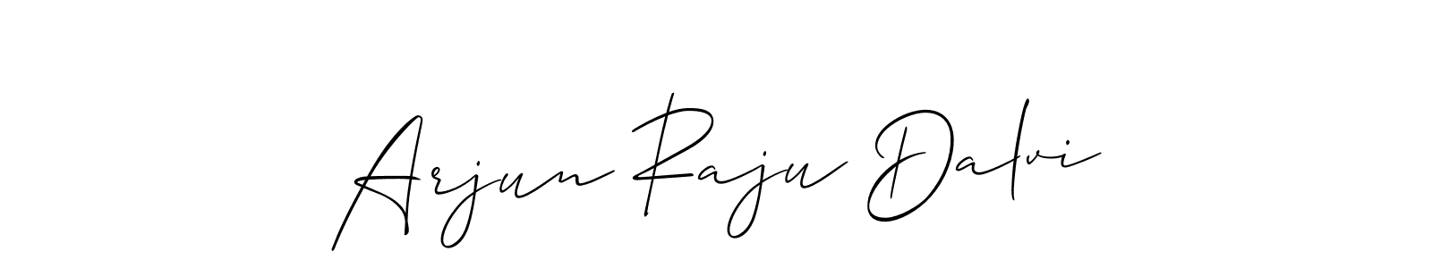 The best way (Allison_Script) to make a short signature is to pick only two or three words in your name. The name Arjun Raju Dalvi include a total of six letters. For converting this name. Arjun Raju Dalvi signature style 2 images and pictures png