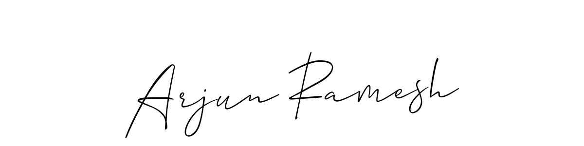 The best way (Allison_Script) to make a short signature is to pick only two or three words in your name. The name Arjun Ramesh include a total of six letters. For converting this name. Arjun Ramesh signature style 2 images and pictures png
