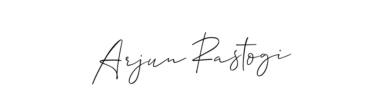 It looks lik you need a new signature style for name Arjun Rastogi. Design unique handwritten (Allison_Script) signature with our free signature maker in just a few clicks. Arjun Rastogi signature style 2 images and pictures png