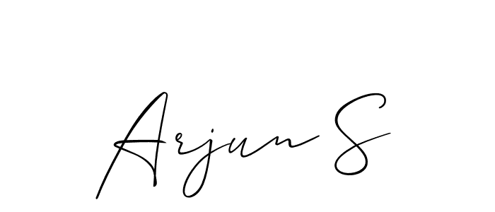 You can use this online signature creator to create a handwritten signature for the name Arjun S. This is the best online autograph maker. Arjun S signature style 2 images and pictures png