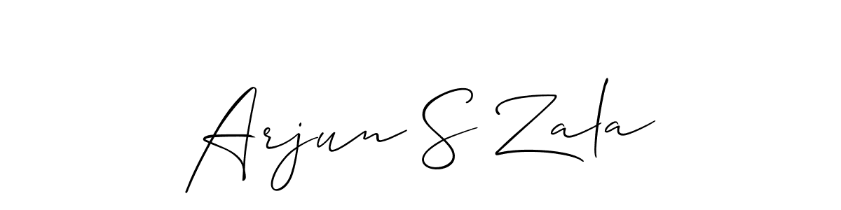 if you are searching for the best signature style for your name Arjun S Zala. so please give up your signature search. here we have designed multiple signature styles  using Allison_Script. Arjun S Zala signature style 2 images and pictures png