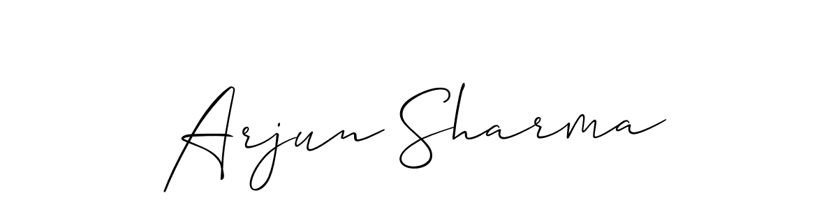 It looks lik you need a new signature style for name Arjun Sharma. Design unique handwritten (Allison_Script) signature with our free signature maker in just a few clicks. Arjun Sharma signature style 2 images and pictures png