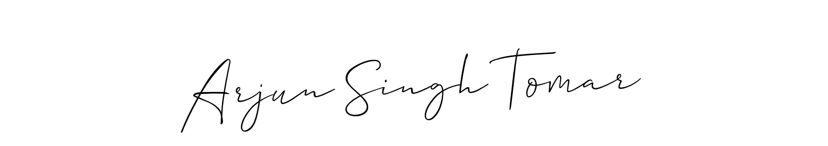 How to Draw Arjun Singh Tomar signature style? Allison_Script is a latest design signature styles for name Arjun Singh Tomar. Arjun Singh Tomar signature style 2 images and pictures png