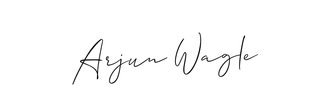 Also You can easily find your signature by using the search form. We will create Arjun Wagle name handwritten signature images for you free of cost using Allison_Script sign style. Arjun Wagle signature style 2 images and pictures png