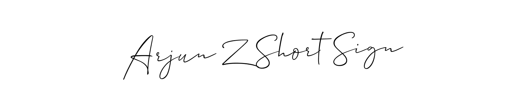 The best way (Allison_Script) to make a short signature is to pick only two or three words in your name. The name Arjun Z Short Sign include a total of six letters. For converting this name. Arjun Z Short Sign signature style 2 images and pictures png