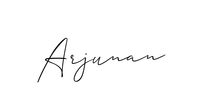 How to make Arjunan name signature. Use Allison_Script style for creating short signs online. This is the latest handwritten sign. Arjunan signature style 2 images and pictures png