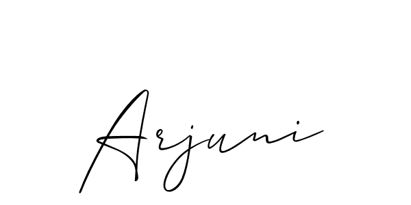 Once you've used our free online signature maker to create your best signature Allison_Script style, it's time to enjoy all of the benefits that Arjuni name signing documents. Arjuni signature style 2 images and pictures png