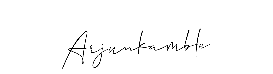 Make a short Arjunkamble signature style. Manage your documents anywhere anytime using Allison_Script. Create and add eSignatures, submit forms, share and send files easily. Arjunkamble signature style 2 images and pictures png