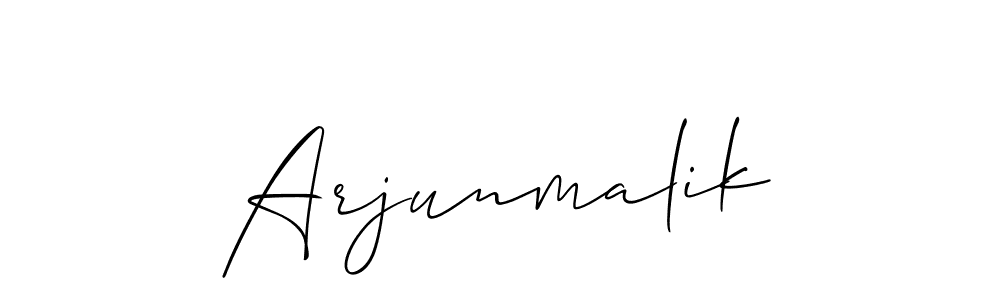 Make a beautiful signature design for name Arjunmalik. With this signature (Allison_Script) style, you can create a handwritten signature for free. Arjunmalik signature style 2 images and pictures png