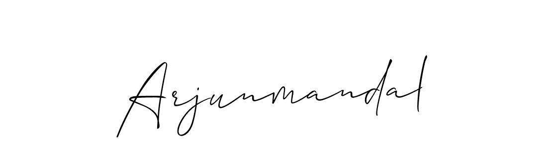 Arjunmandal stylish signature style. Best Handwritten Sign (Allison_Script) for my name. Handwritten Signature Collection Ideas for my name Arjunmandal. Arjunmandal signature style 2 images and pictures png