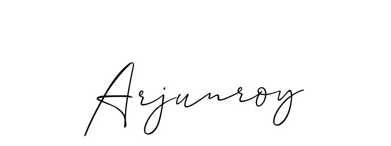 How to make Arjunroy signature? Allison_Script is a professional autograph style. Create handwritten signature for Arjunroy name. Arjunroy signature style 2 images and pictures png