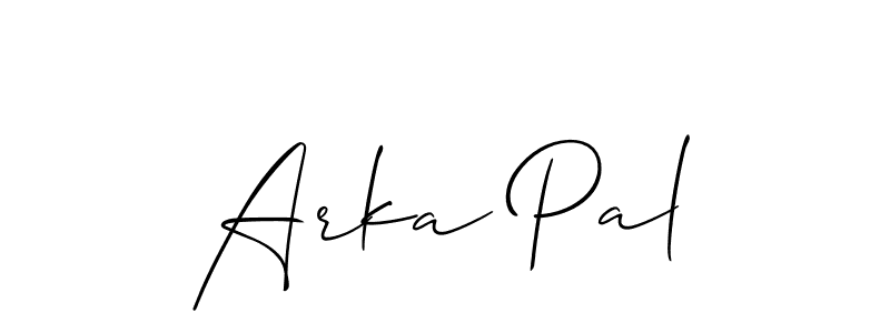 Also we have Arka Pal name is the best signature style. Create professional handwritten signature collection using Allison_Script autograph style. Arka Pal signature style 2 images and pictures png
