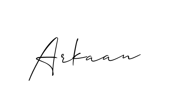 if you are searching for the best signature style for your name Arkaan. so please give up your signature search. here we have designed multiple signature styles  using Allison_Script. Arkaan signature style 2 images and pictures png