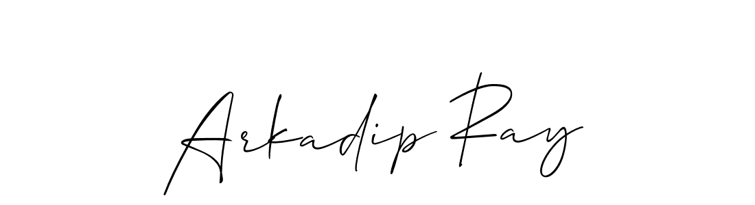 Also we have Arkadip Ray name is the best signature style. Create professional handwritten signature collection using Allison_Script autograph style. Arkadip Ray signature style 2 images and pictures png