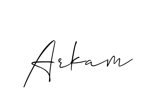 You should practise on your own different ways (Allison_Script) to write your name (Arkam) in signature. don't let someone else do it for you. Arkam signature style 2 images and pictures png
