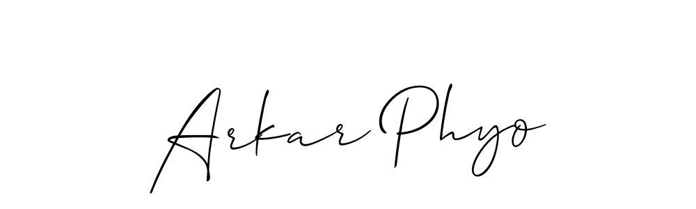 This is the best signature style for the Arkar Phyo name. Also you like these signature font (Allison_Script). Mix name signature. Arkar Phyo signature style 2 images and pictures png