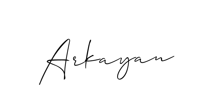 Best and Professional Signature Style for Arkayan. Allison_Script Best Signature Style Collection. Arkayan signature style 2 images and pictures png