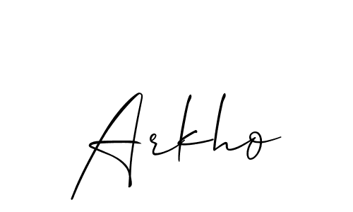 Similarly Allison_Script is the best handwritten signature design. Signature creator online .You can use it as an online autograph creator for name Arkho. Arkho signature style 2 images and pictures png