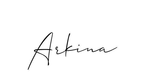 Make a beautiful signature design for name Arkina. Use this online signature maker to create a handwritten signature for free. Arkina signature style 2 images and pictures png