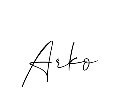 Also You can easily find your signature by using the search form. We will create Arko name handwritten signature images for you free of cost using Allison_Script sign style. Arko signature style 2 images and pictures png