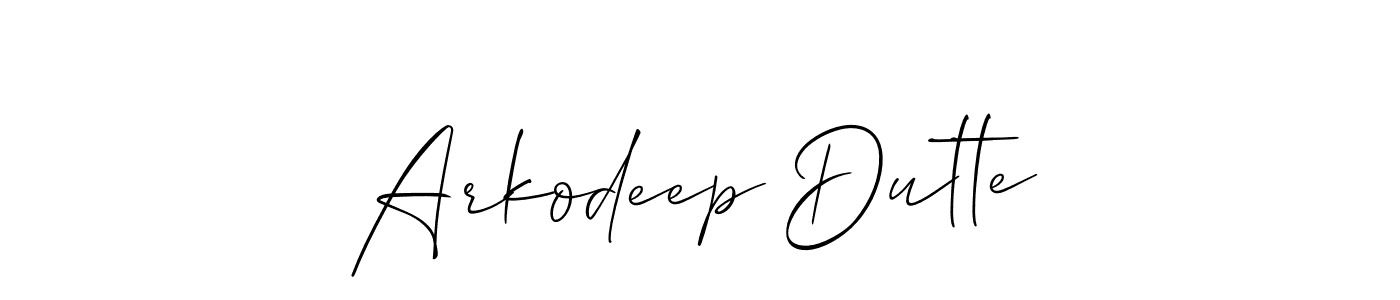 Best and Professional Signature Style for Arkodeep Dutte. Allison_Script Best Signature Style Collection. Arkodeep Dutte signature style 2 images and pictures png