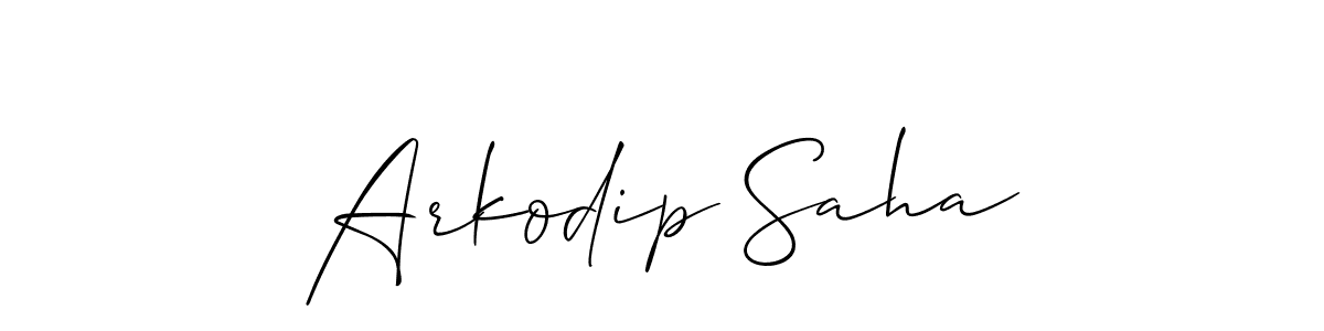 Here are the top 10 professional signature styles for the name Arkodip Saha. These are the best autograph styles you can use for your name. Arkodip Saha signature style 2 images and pictures png