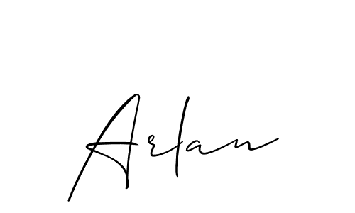 You should practise on your own different ways (Allison_Script) to write your name (Arlan) in signature. don't let someone else do it for you. Arlan signature style 2 images and pictures png